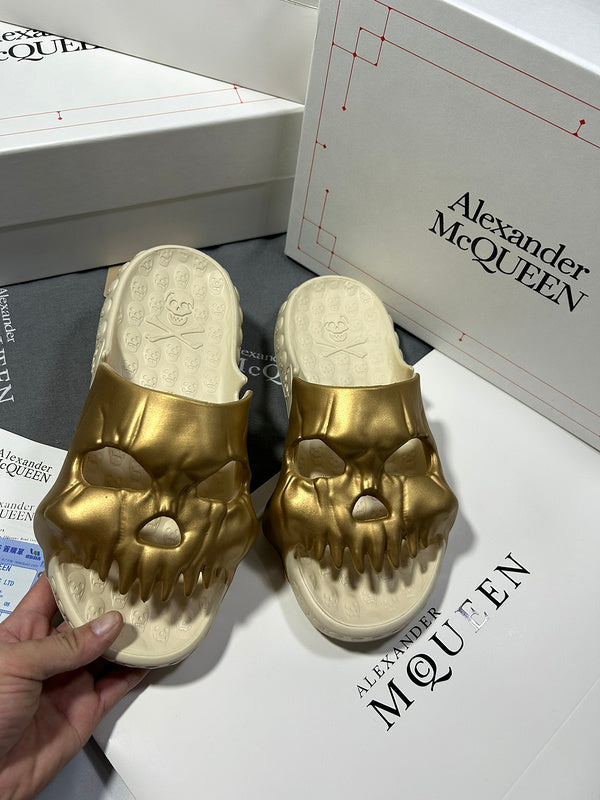 Alexander McQueen Black Loafer Flats - Sole Detail View