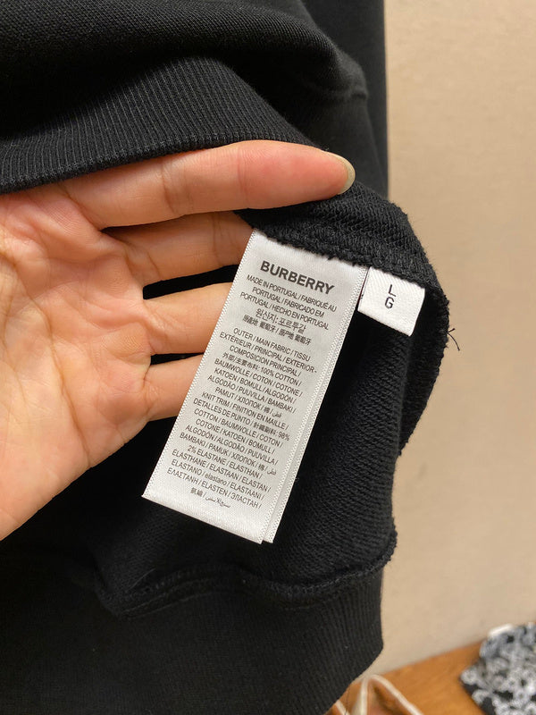 Close-up of Burberry designer clothing craftsmanship