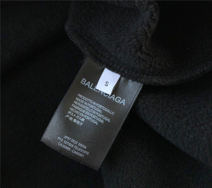 Close-up of Balenciaga designer clothing craftsmanship