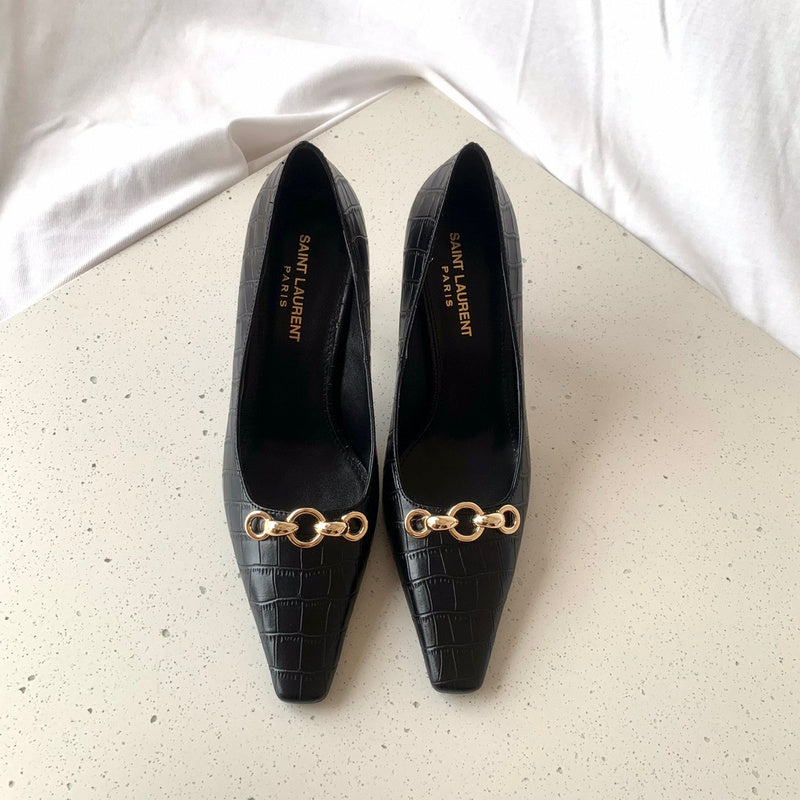 Saint Laurent shoes front view designer style