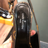 Louis Vuitton luxury shoes detail shot
