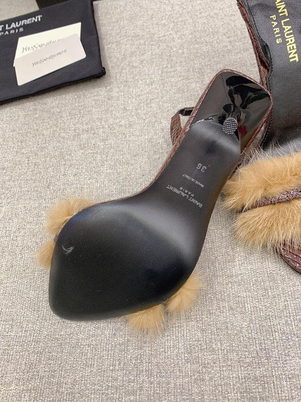 Saint Laurent designer shoes full view