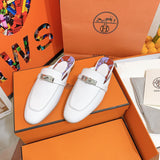 Hermès Grey Low-Top Sneakers - Close-Up Texture View