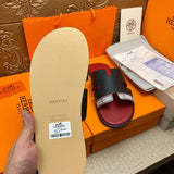 Hermès Chocolate Brown Block Heel Pumps - Side Profile View