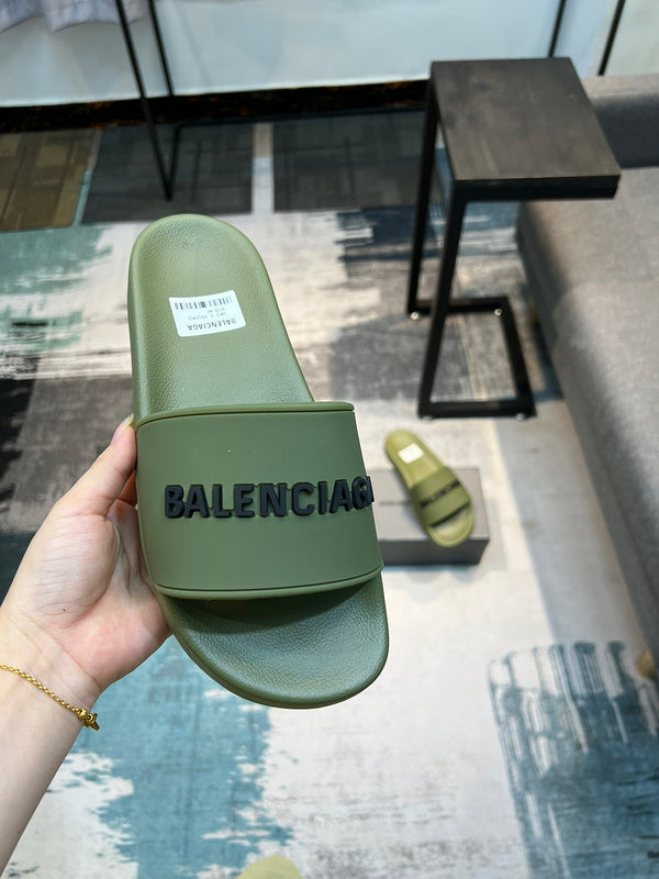 Balenciaga Tan Platform Sandals - Toe Detail View