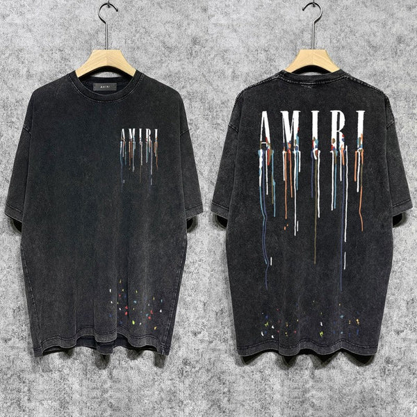 Amiri luxury t-shirt detail shot