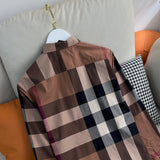 Close-up of Burberry designer clothing craftsmanship