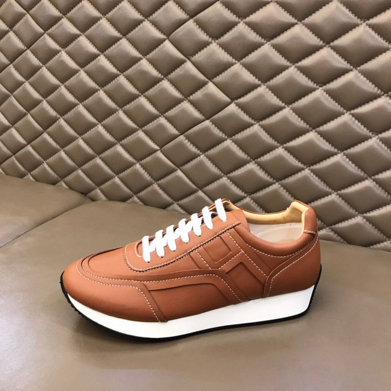Hermès White High-Top Sneakers - Toe Detail View