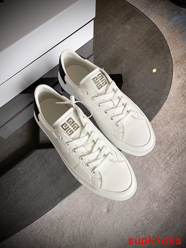 Givenchy White Platform Heels - Side Profile View