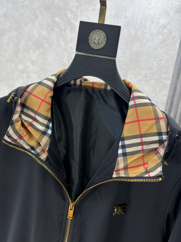 Close-up of Burberry designer clothing craftsmanship