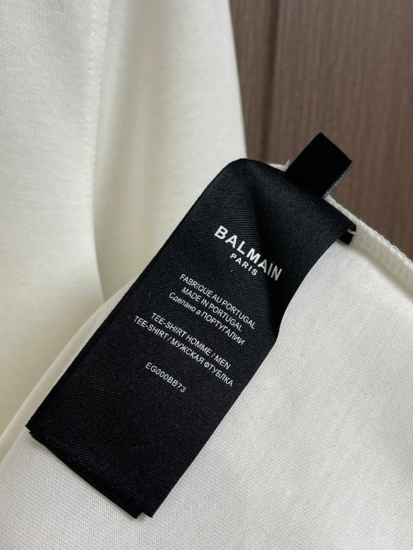 Side profile view of Balmain luxury piece style No.048