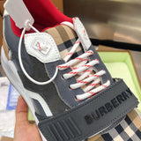 Burberry Grey Combat Boots - Lifestyle Styling Shot