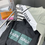 Close-up of Balenciaga designer clothing craftsmanship