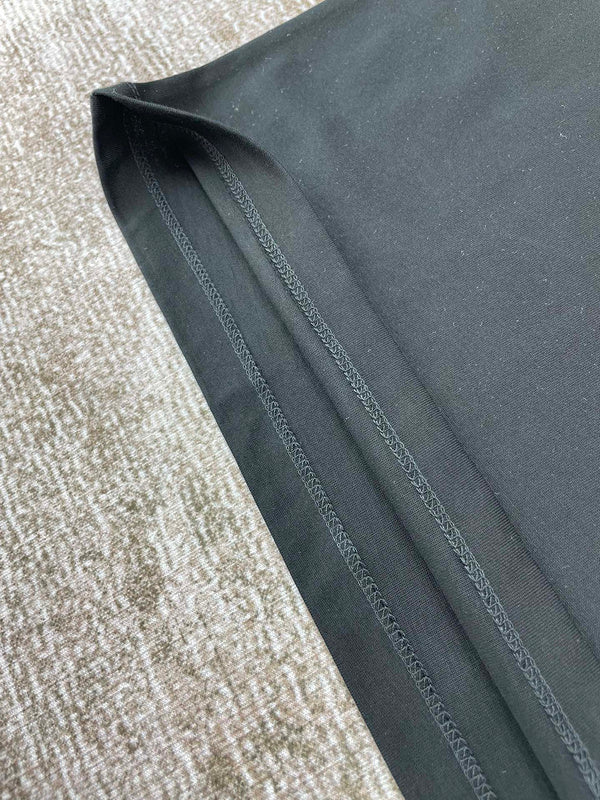 Close-up of Amiri t-shirt craftsmanship