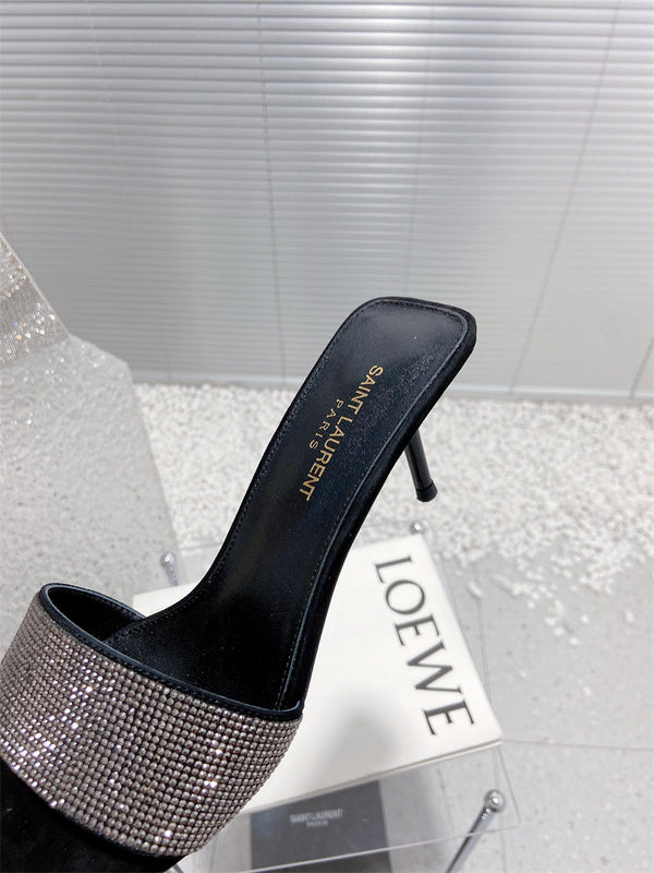 Saint Laurent luxury shoes detail shot