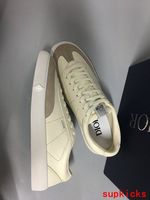 Dior Burgundy High-Top Sneakers - Front View
