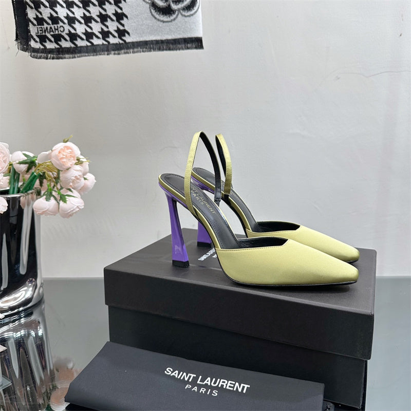 Close-up of Saint Laurent shoes craftsmanship