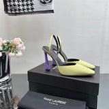 Close-up of Saint Laurent shoes craftsmanship