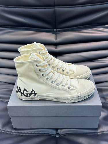 Balenciaga shoes Style 074 - front view, classic monogram styling