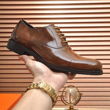 Hermès Chocolate Brown Platform Heels - Detail Shot of Craftsmanship