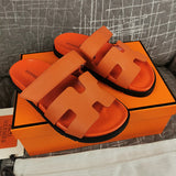 Hermes sandals Style 128 - logo and branding close-up