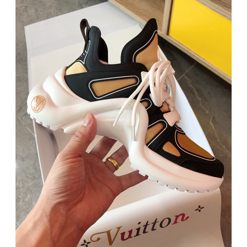 Louis Vuitton luxury shoes detail shot