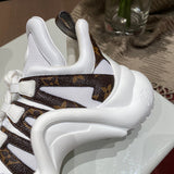 Louis Vuitton White Slingback Heels - Sole Detail View