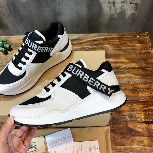 Burberry shoes Style 361 - front view, iconic logo design