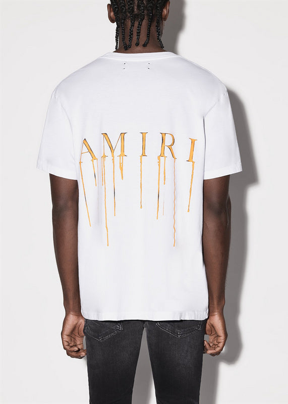 Amiri luxury t-shirt detail shot