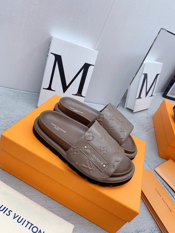 Louis Vuitton Red Low-Top Sneakers - Back View