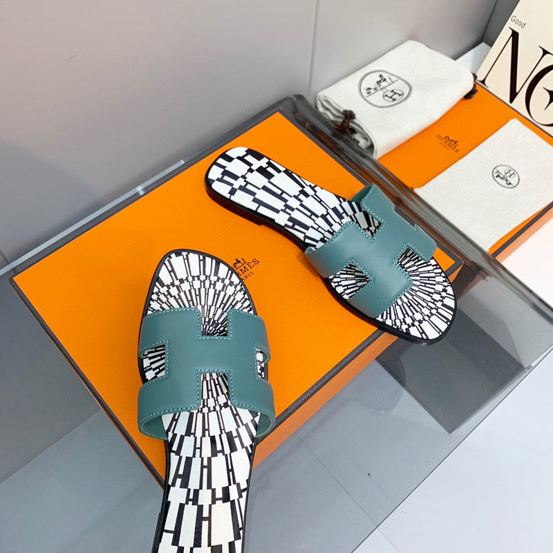Hermès Chocolate Brown Flat Thong Sandals - Lifestyle Styling Shot
