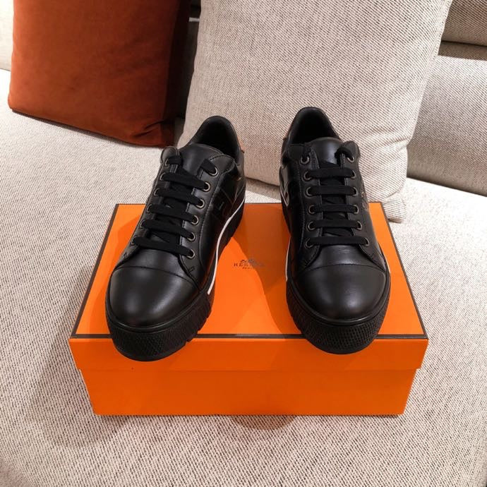 Hermes shoes Style 393 - texture and material detail