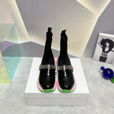 Givenchy Black Ankle Strap Heels - Back View