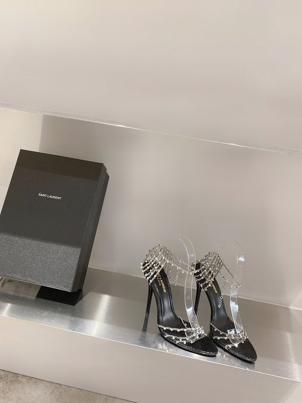 Saint Laurent designer shoes full view