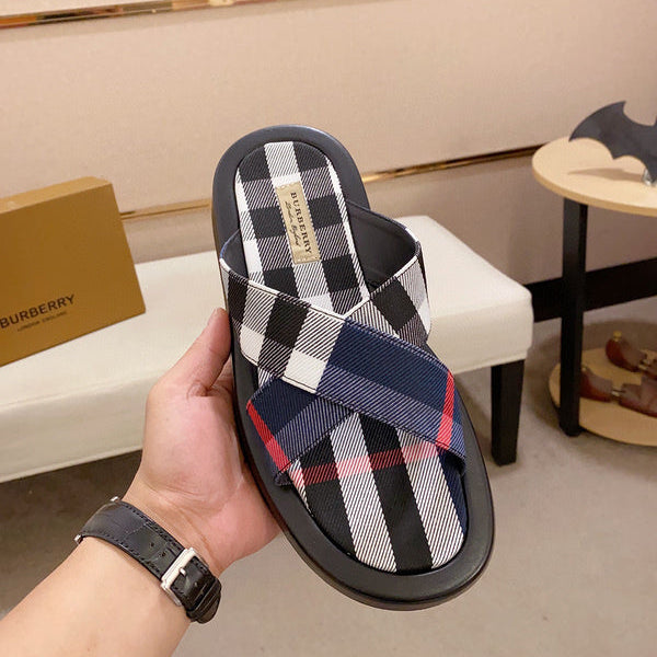 Burberry Chocolate Brown Low-Top Sneakers - Angled View