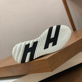 Hermès Grey Platform Sandals - Back View