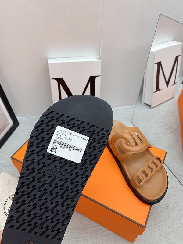 Hermes shoes Style 335 - logo and branding close-up