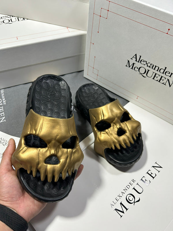 Alexander McQueen Camel Classic Ballet Flats - Angled View