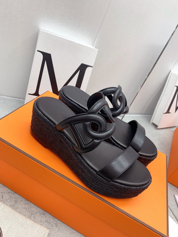 Hermès White Ankle Strap Heels - Full Silhouette View