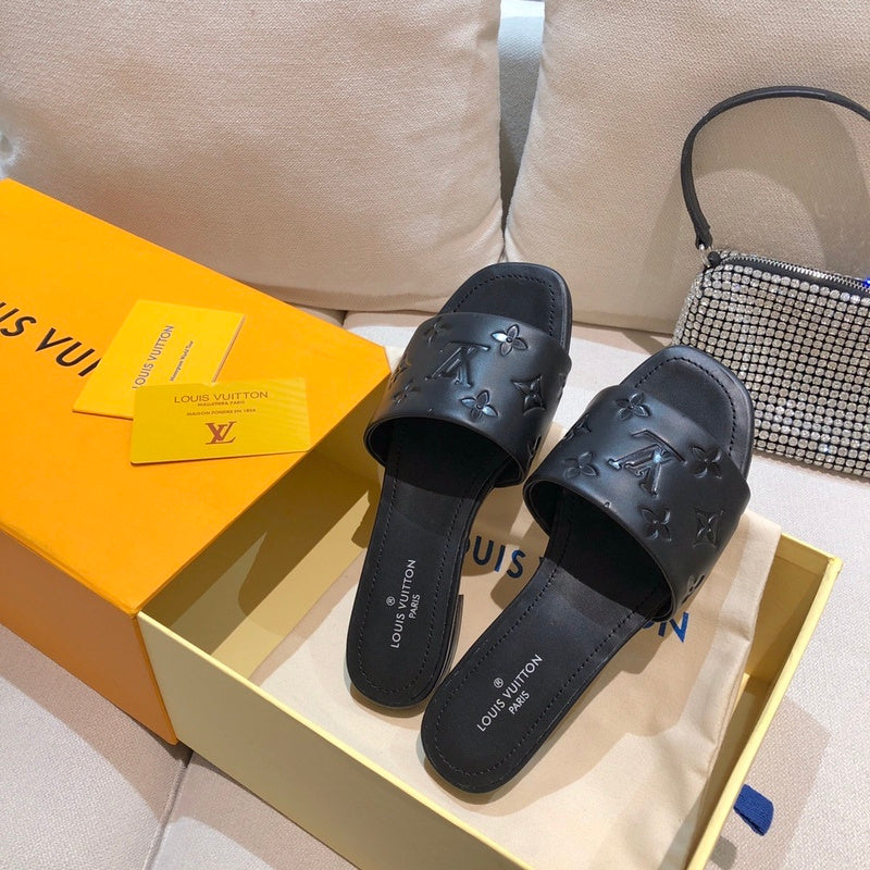 Louis Vuitton White Slingback Heels - Front View