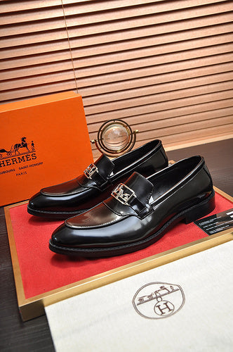 Hermes shoes Style 070 - front view, handcrafted italian detailing