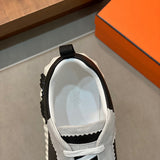Hermès Grey Platform Sandals - Lifestyle Styling Shot