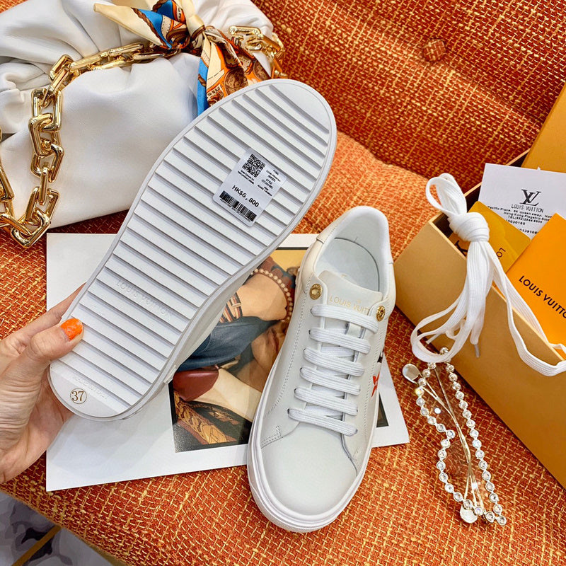 Close-up of Louis Vuitton shoes craftsmanship