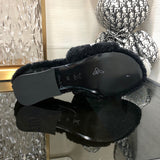 Louis Vuitton Chocolate Brown Slip-On Sneakers - Heel Detail View