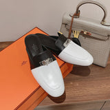 Hermès Beige Slingback Heels - Back View