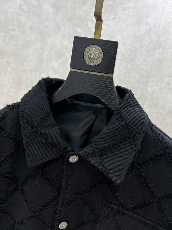 Close-up of Burberry designer clothing craftsmanship