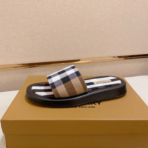 Burberry Burgundy Slip-On Sneakers - Front View