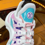 Louis Vuitton Black High-Top Sneakers - Front View