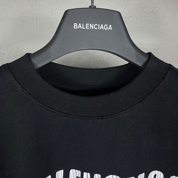 Close-up of Balenciaga designer clothing craftsmanship