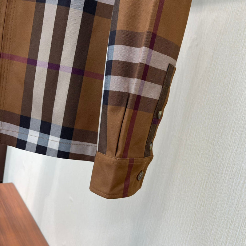 Close-up of Burberry designer clothing craftsmanship